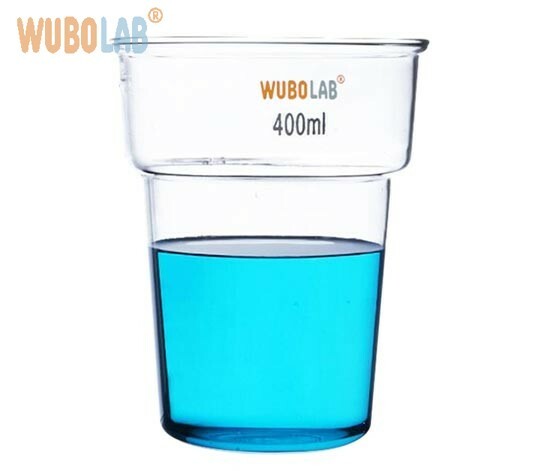 Glass dyeing beaker made from borosilicate glass