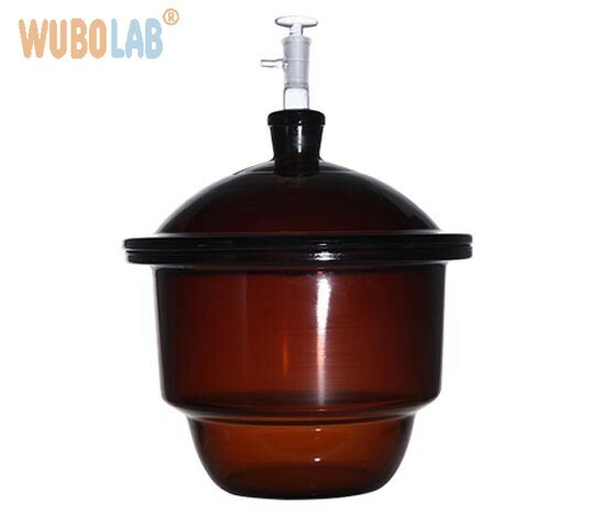 Amber Vacuum Desiccators with Porcelain Plate product image
